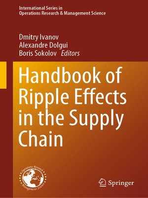 cover image of Handbook of Ripple Effects in the Supply Chain